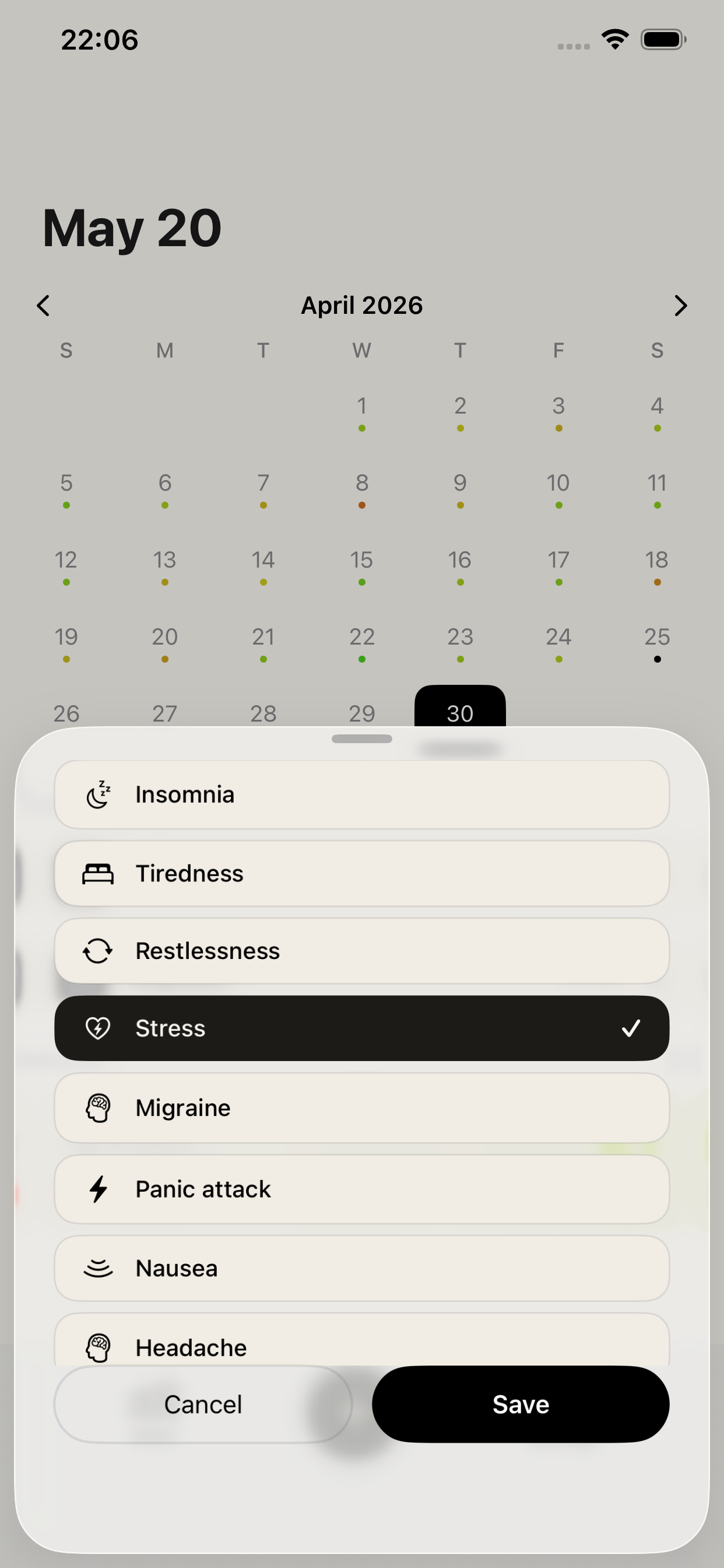 iOS screenshot 1
